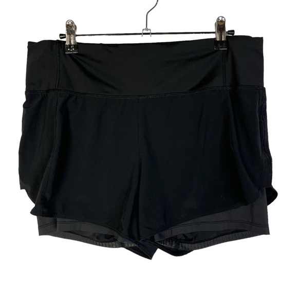 Athleta Black Compression Lined Athletic Running Shorts M - Picture 1 of 3